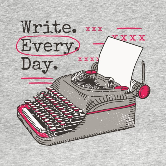 Write Every Day // Vintage Writer Inspiration by SLAG_Creative